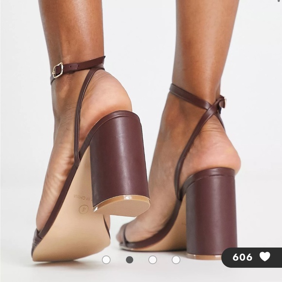 Molika Brown Strappy Heel - Picture 2 of 4